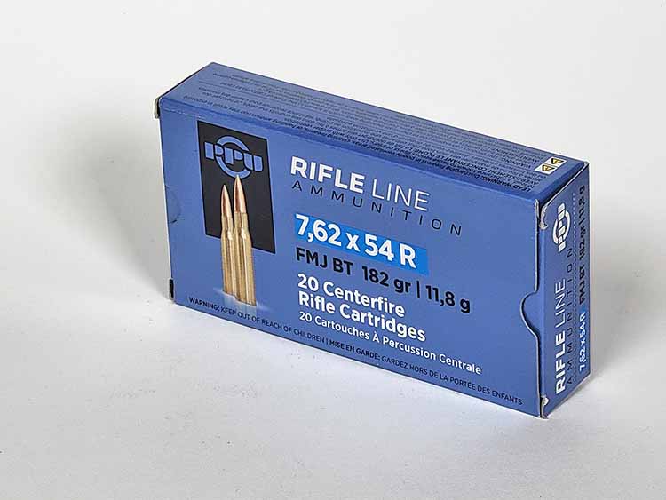 PPU Rifle Line - 7.62x54R - 182 Gr. - FMJ - 20rds