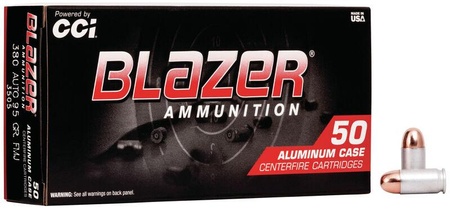 CCI Blazer 380 Auto 95gr FMJ 945 FPS Aluminum Cased Ammo 50/box
