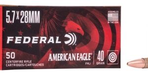 Federal American Eagle 5.7x28mm 40gr FMJ 1655 fps 50/box