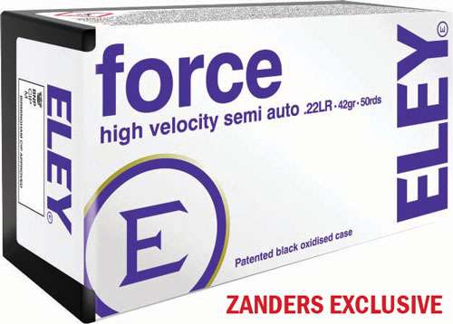 ELEY Force .22 LR High Velocity 42 Grain Box of 50