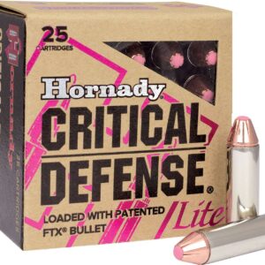 Hornady Critical Defense Lite 9mm Luger 100 gr Flex Tip eXpanding Box of 25