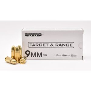 *** SUPPLIER DEAL *** Ammo Inc Target and Range 9mm Luger Handgun Ammo - 115 Grain | FMJ