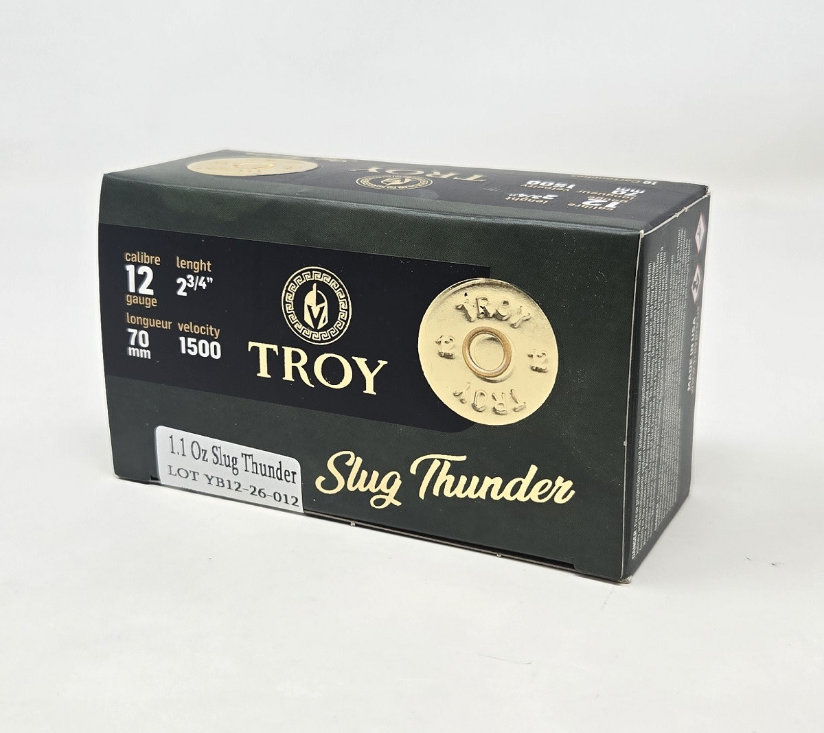 Troy Slug Thunder 12ga 2.75" 1.1oz Rifled Slug 1500fps 10rds